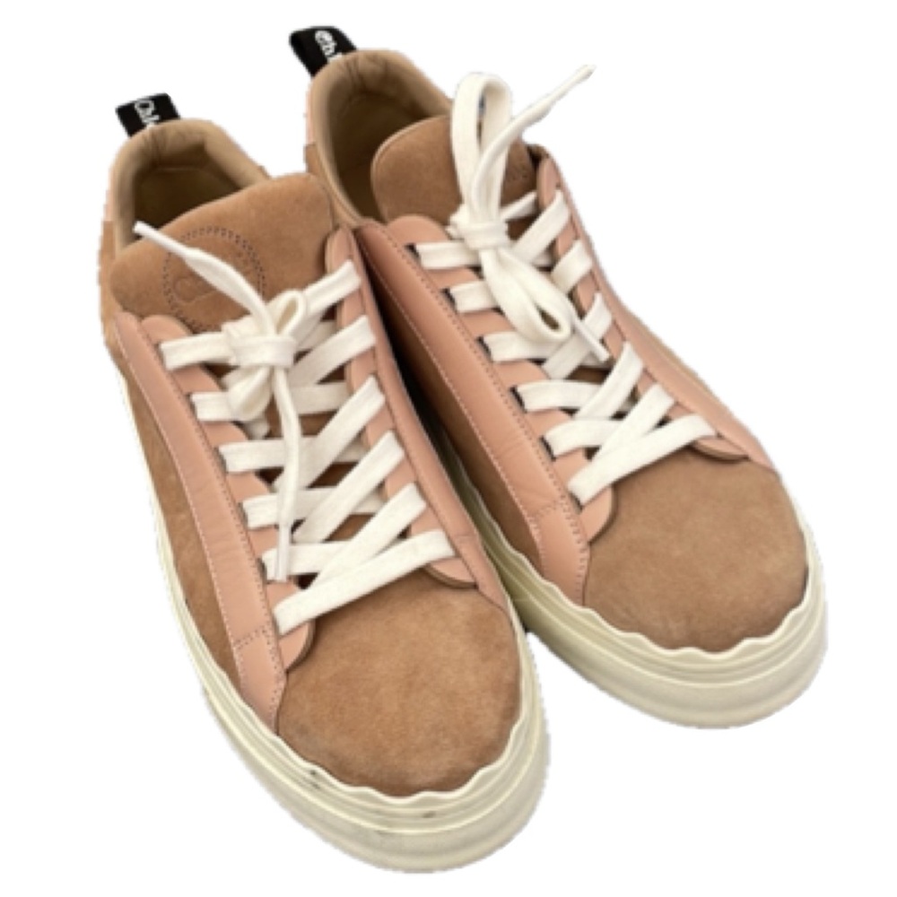 Chloe Lauren Platform Suede Sneakers - Picture 4 of 5